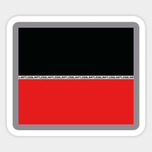 LIMITLESS, RED AND BLACK - NCT 127 Sticker